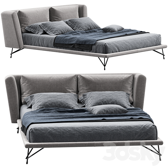 Bed Ditre Italia Lennox 3DSMax File - thumbnail 4