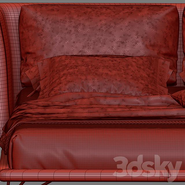 Bed Ditre Italia Lennox 3DSMax File - thumbnail 5