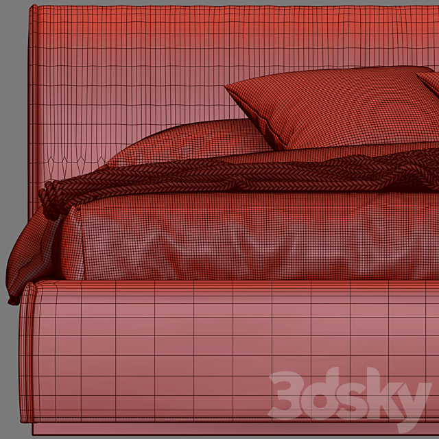 Bed Ditre Italia Monolith 3DSMax File - thumbnail 5