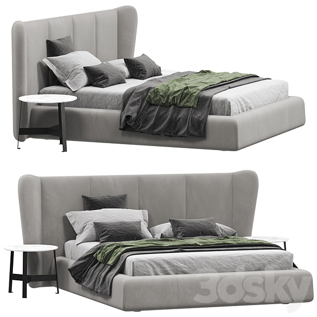 Bed Ditre Italia Opus 3DSMax File - thumbnail 1