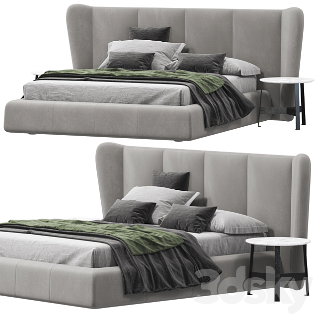 Bed Ditre Italia Opus 3DSMax File - thumbnail 2