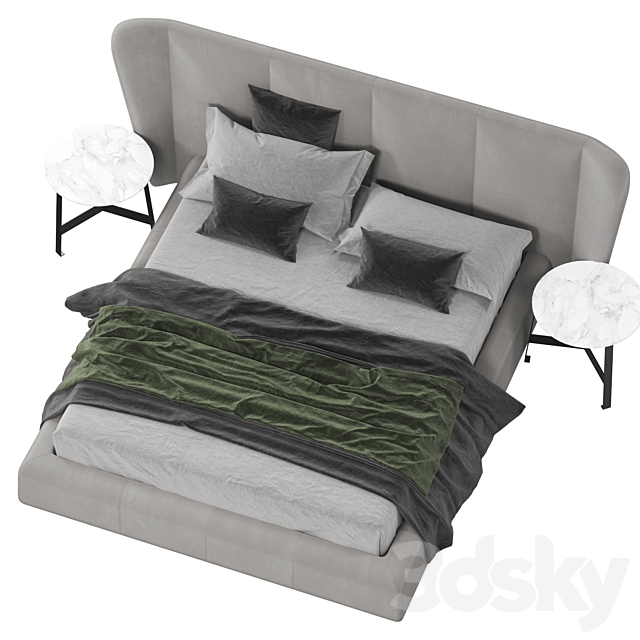 Bed Ditre Italia Opus 3DSMax File - thumbnail 3