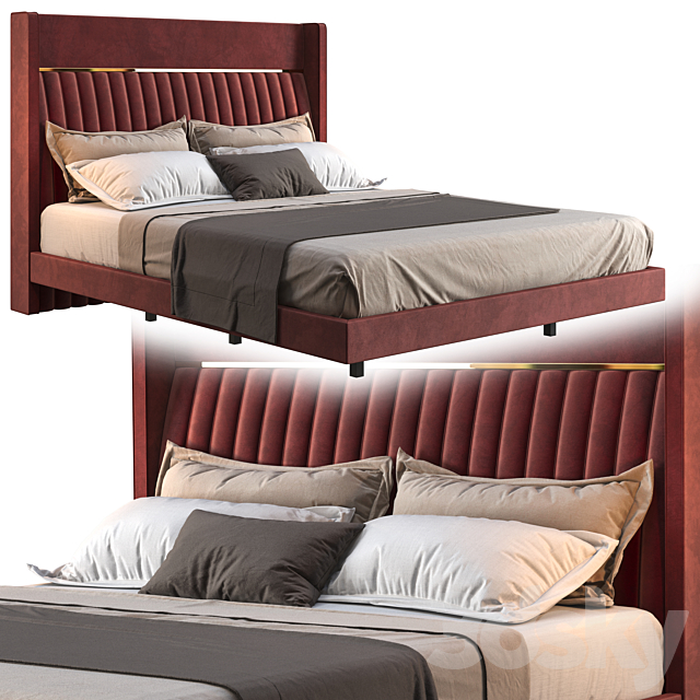 Bed domkapa bardot 3DSMax File - thumbnail 1