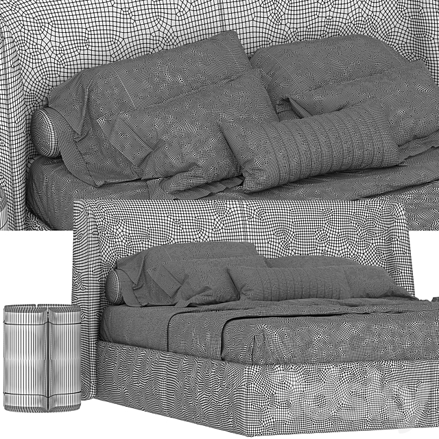 Bed domkapa echo 3DSMax File - thumbnail 4