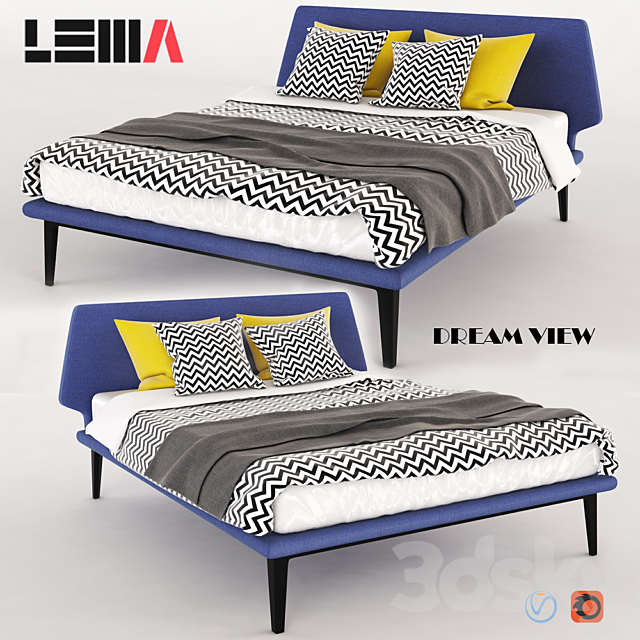 Bed DREAM VIEW 3DSMax File - thumbnail 1