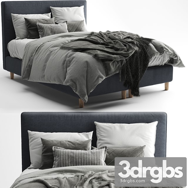 Bed dunvik ikea 2 3dsmax Download - thumbnail 1