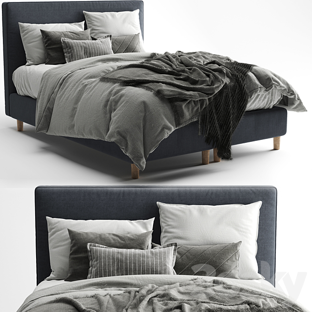 Bed dunvik ikea 3DSMax File - thumbnail 1