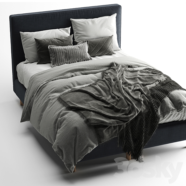 Bed dunvik ikea 3DSMax File - thumbnail 2