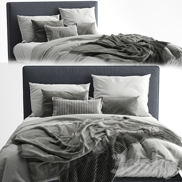 Bed dunvik ikea 3DSMax File - thumbnail 3