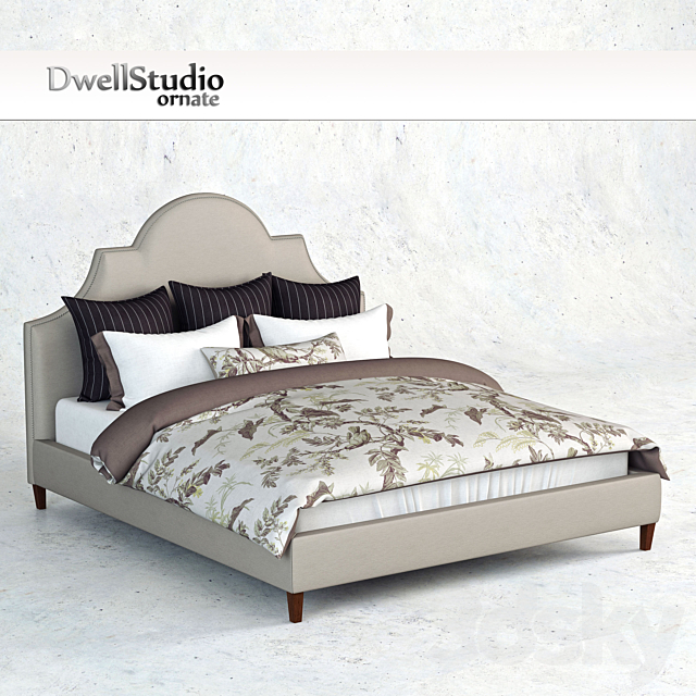 Bed DwellStudio Ornate 3DS Max Model - thumbnail 1