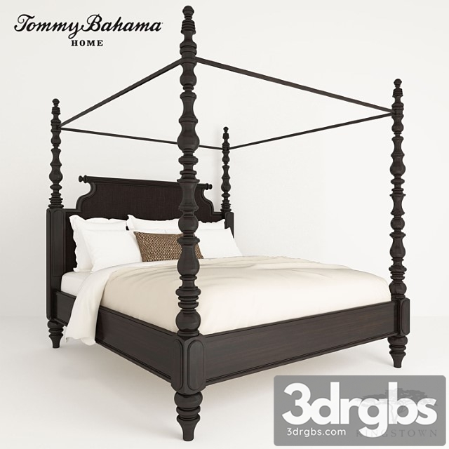 Bed №1 tommy bahama kingstown 2 3dsmax Download - thumbnail 1