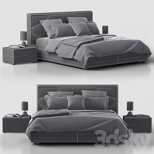 bed Edward Cattelan Italia 3DSMax File - thumbnail 2