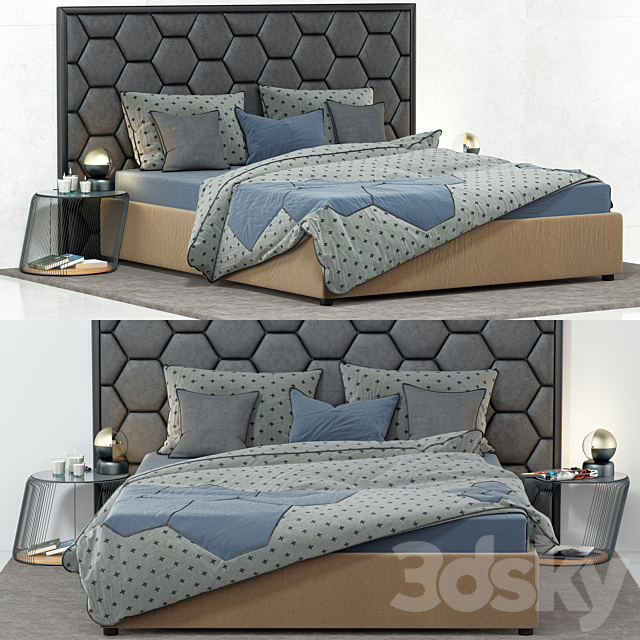 Bed ELENA 3DSMax File - thumbnail 1