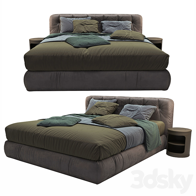 Bed Emmebi VITTORIA 3DS Max Model - thumbnail 1