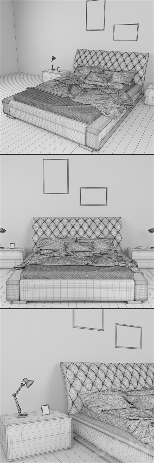 Bed ESF 1397 3DSMax File - thumbnail 3