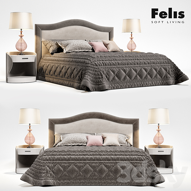 Bed Felis Oscar 3DSMax File - thumbnail 1