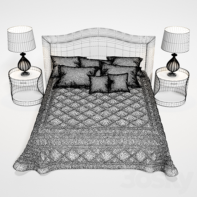 Bed Felis Oscar 3DSMax File - thumbnail 3