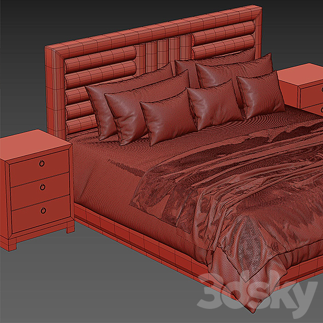 bed fendi 3DSMax File - thumbnail 3