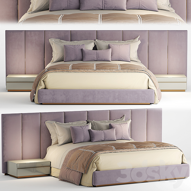 Bed fendi DELANO BED 3DSMax File - thumbnail 1