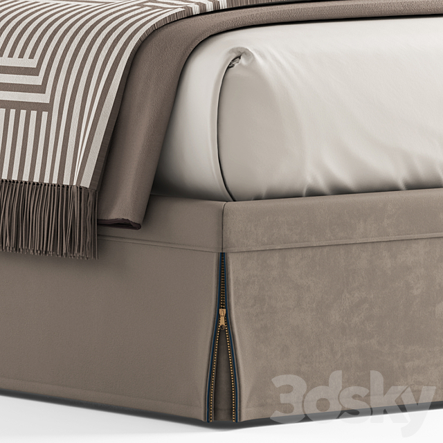 Bed fendi dorian 3DSMax File - thumbnail 2