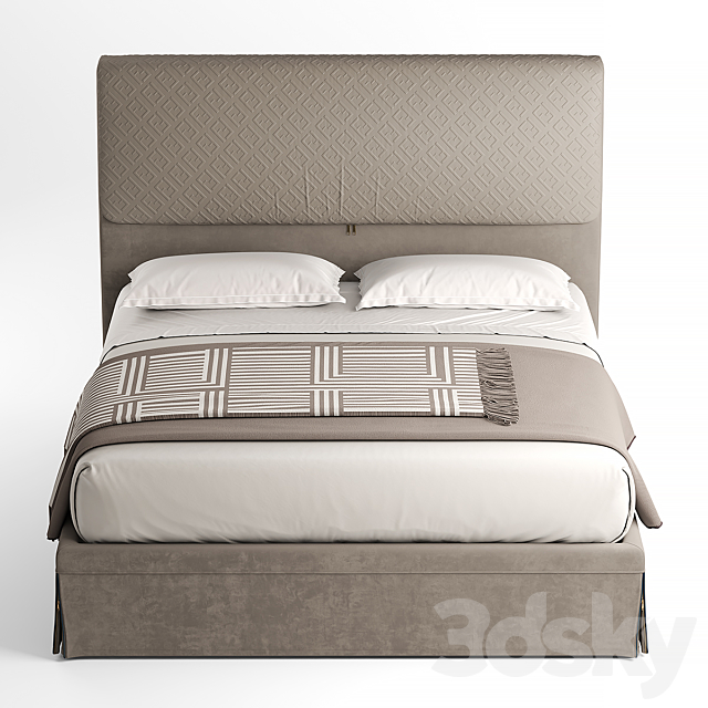 Bed fendi dorian 3DSMax File - thumbnail 4