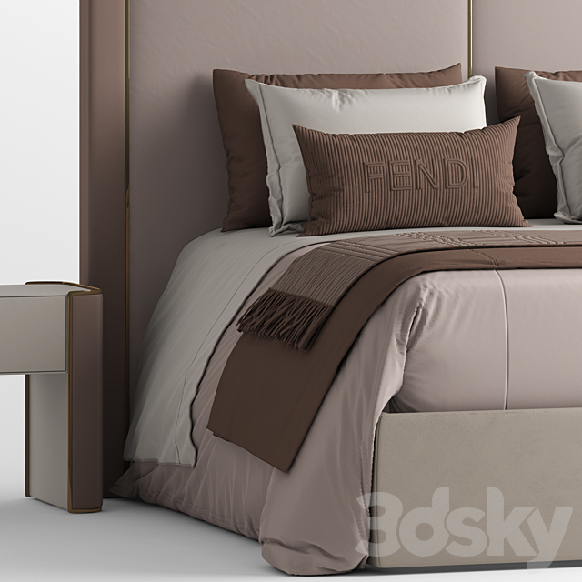 Bed fendi ICON BED 3DSMax File - thumbnail 4