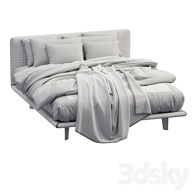 Bed filo by pianca 3DS Max Model - thumbnail 5