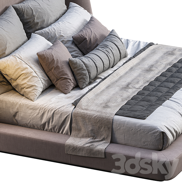 Bed Flexform Midnight 3DSMax File - thumbnail 4