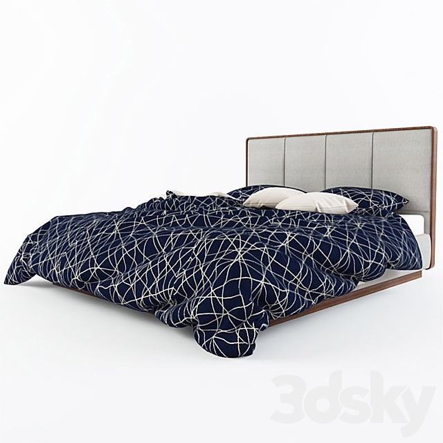 Bed Flou Ermes 3ds Max - thumbnail 2