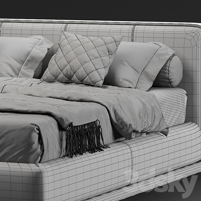 bed FLOU Ermes 3DSMax File - thumbnail 3