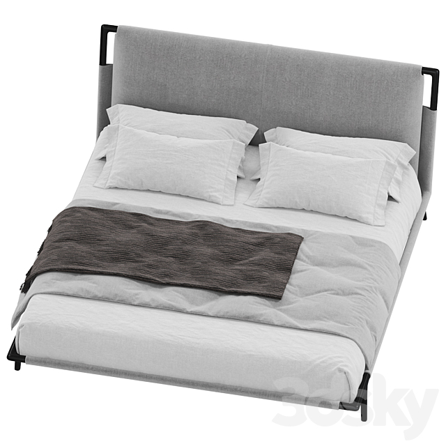 Bed Flou Gaudi 3DS Max Model - thumbnail 3