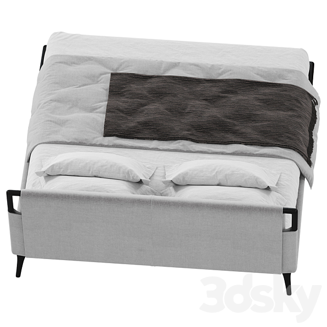 Bed Flou Gaudi 3DS Max Model - thumbnail 4