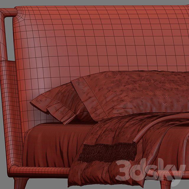 Bed Flou Gaudi 3DS Max Model - thumbnail 5