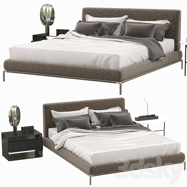 Bed Flou Icon 3DSMax File - thumbnail 1