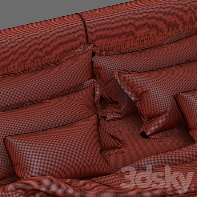 Bed Flou Icon 3DSMax File - thumbnail 3