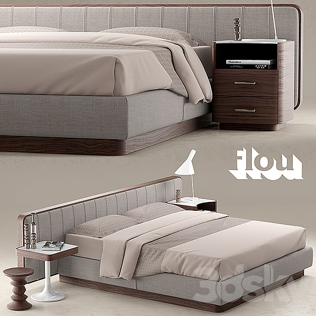 Bed FLOU LETTO ERMES 3DSMax File - thumbnail 1