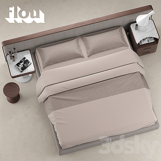 Bed FLOU LETTO ERMES 3DSMax File - thumbnail 2