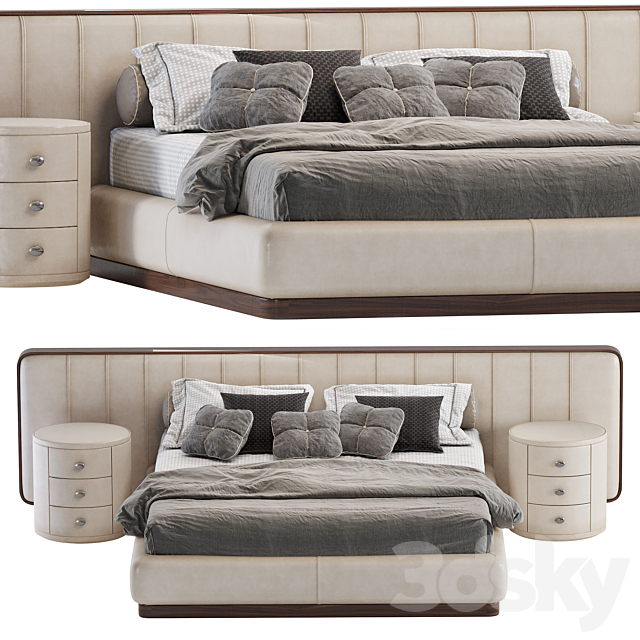 Bed Flou Letto Ermes 3DSMax File - thumbnail 1