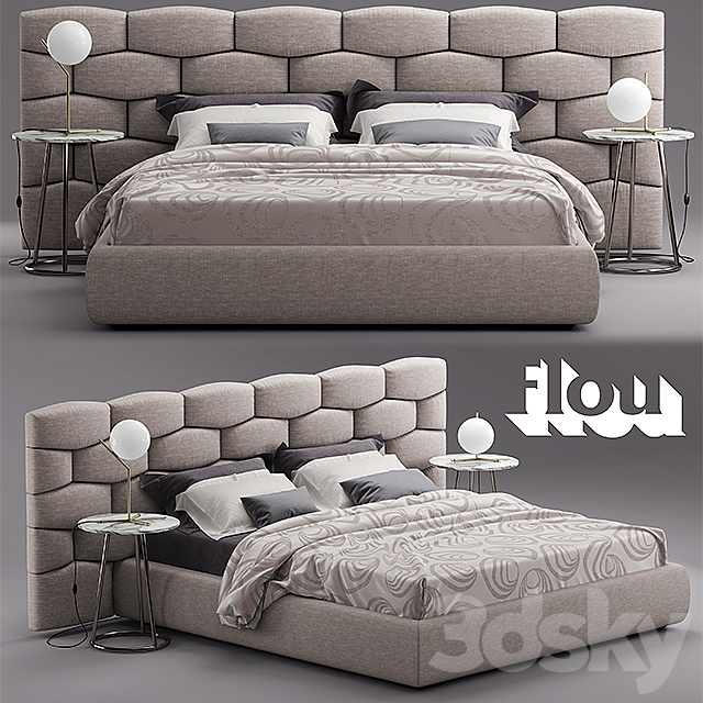 Bed Flou MAJAL Bed 3DSMax File - thumbnail 1