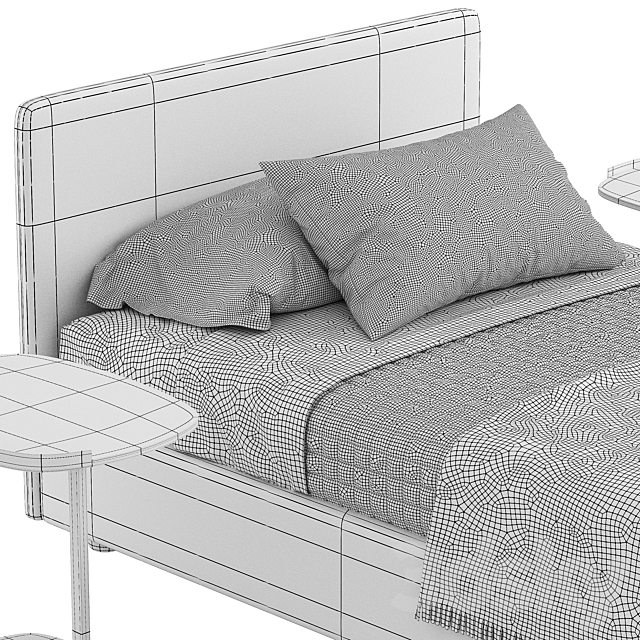 Bed Flou Notturno 3DSMax File - thumbnail 5