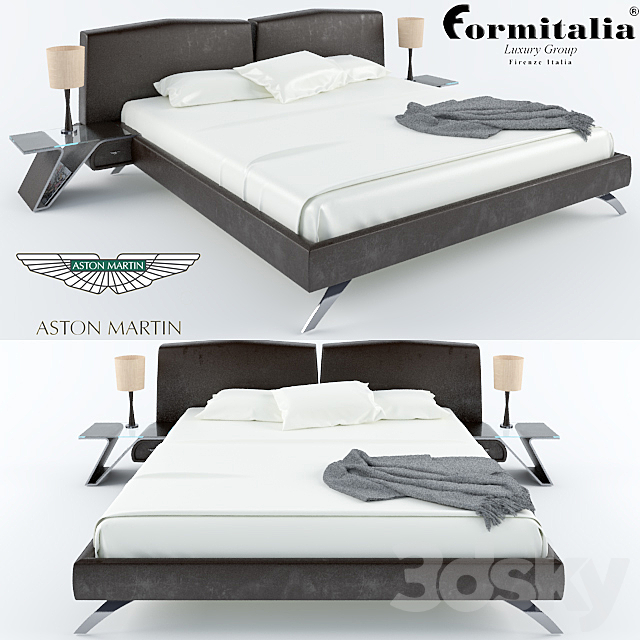 Bed FORMITALIA Aston Martin 3DSMax File - thumbnail 1