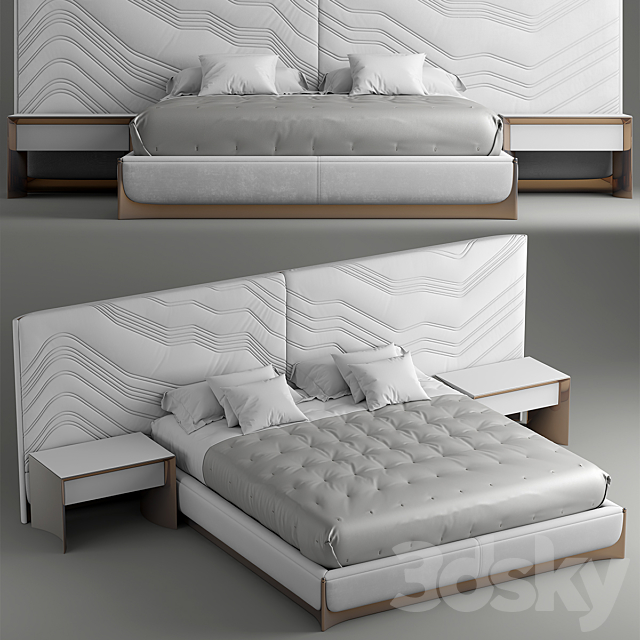 Bed foscari visionnaire 3DSMax File - thumbnail 2