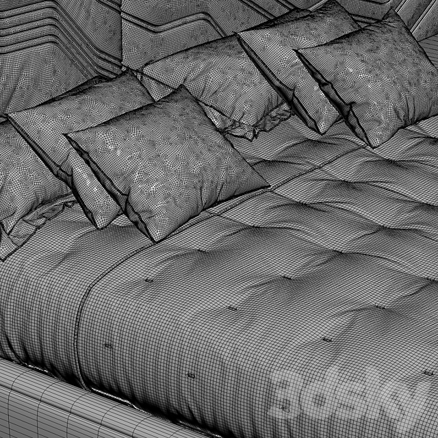 Bed foscari visionnaire 3DSMax File - thumbnail 3