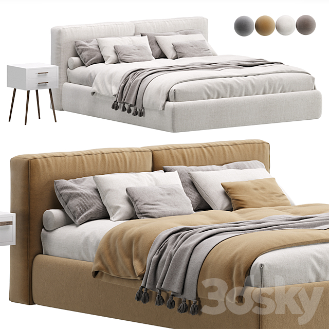 Bed Foster 180 by Divan.ru _ Bed Foster 3ds Max - thumbnail 1