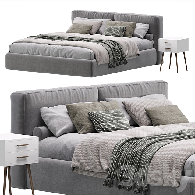 Bed Foster 180 by Divan.ru _ Bed Foster 3ds Max - thumbnail 3