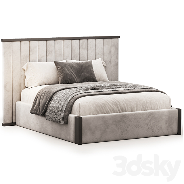 Bed Frame Elisio 3ds Max - thumbnail 2