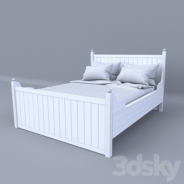 Bed frame IKEA Gurdal 3DSMax File - thumbnail 2