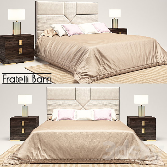 Bed Fratelli Barri 3DSMax File - thumbnail 1