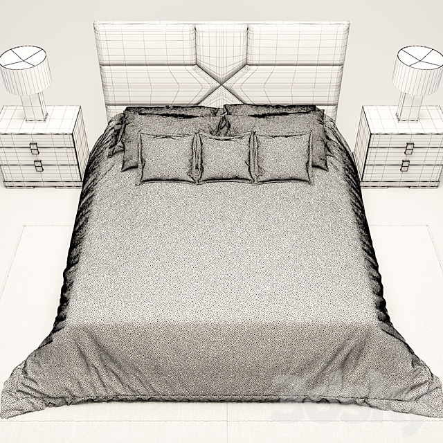 Bed Fratelli Barri 3DSMax File - thumbnail 2