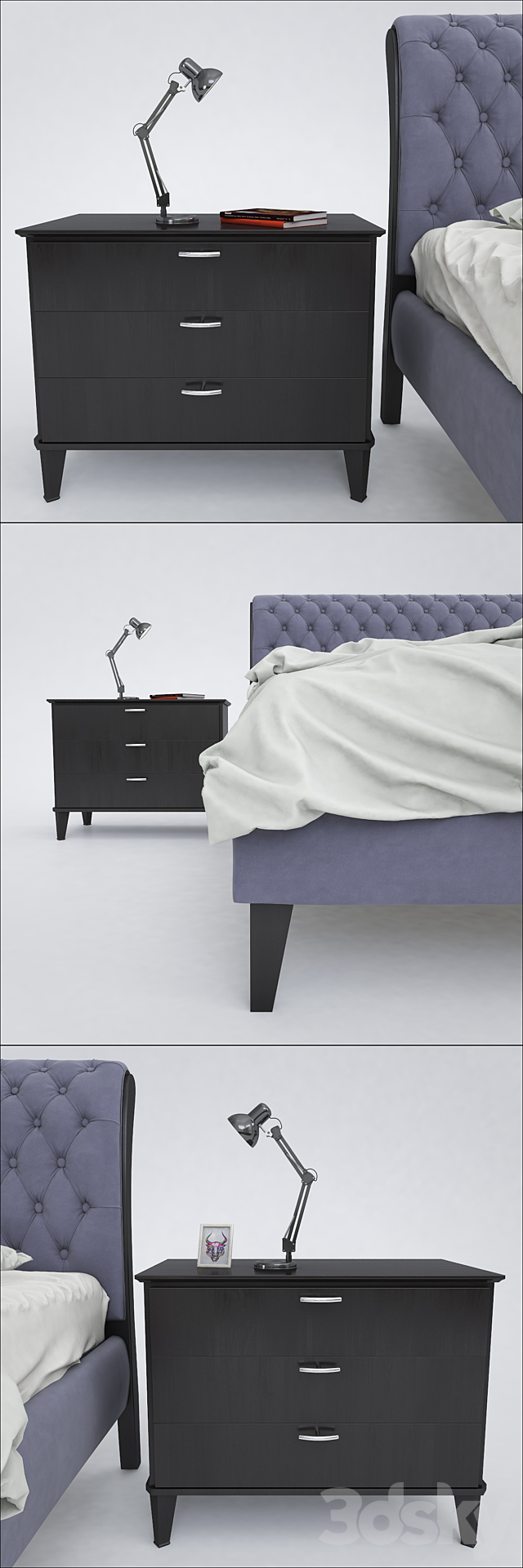 Bed Fratelli Barri 3DSMax File - thumbnail 2